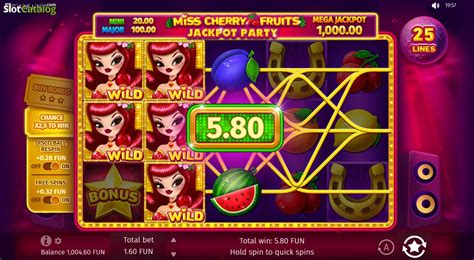 Miss Cherry Fruits Jackpot Party Slot .